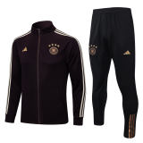 Mens Germany Jacket + Pants Training Suit Brown 2023