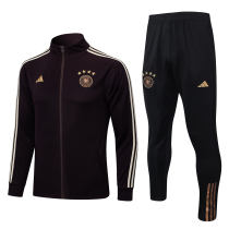 Mens Germany Jacket + Pants Training Suit Brown 2023