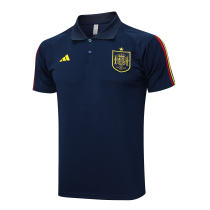 Mens Spain Polo Shirt Navy 2023
