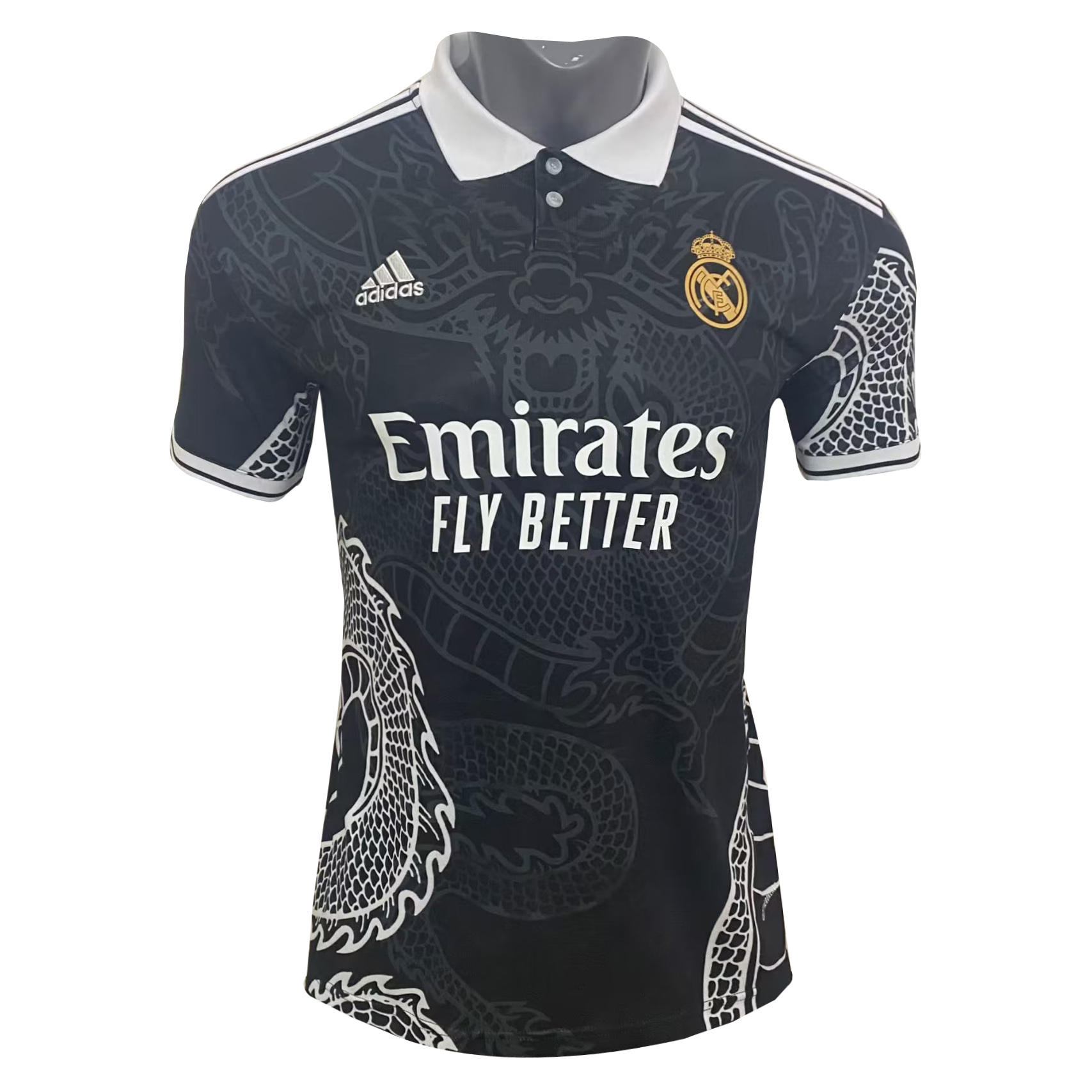 US$ 16.80 - Mens Real Madrid Special Edition Black Dragon Jersey 2023/ ...