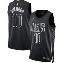 Mens Brooklyn Nets Jordan Black 2022/23 Swingman Jersey - Statement Edition