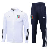 Mens Italy Jacket + Pants Training Suit White 2023