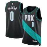 Mens Portland Trail Blazers Nike Black 2022/23 Swingman Jersey - City Edition