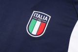 Mens Italy Pre-Match Top Short Training Jersey Navy 2023