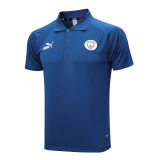 Mens Manchester City Polo Shirt Royal 2023/24