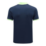 Mens Brazil Polo Shirt Navy 2023
