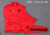 Mens Flamengo Jacket + Pants Training Suit Red 2023/24