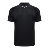 Mens AC Milan Polo Shirt Black 2023/24