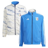Mens Italy On-Field Team Logo Anthem Reversible Full-Zip Windrunner Jacket 2023