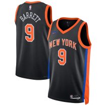 Mens New York Knicks Nike Black 2022/23 Swingman Jersey - City Edition