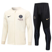 Mens PSG Jacket + Pants Training Suit Cream 2023/24