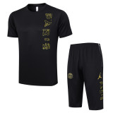 Mens PSG x Jordan Short Training Suit Black 2023/24
