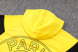Mens PSG x JORDAN Hoodie Sweatshirt + Pants Suit Yellow 2023/24