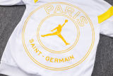 Mens PSG x JORDAN Hoodie Sweatshirt + Pants Suit White 2023/24