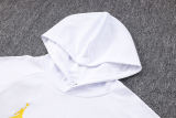 Mens PSG x JORDAN Hoodie Sweatshirt + Pants Suit White 2023/24