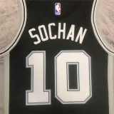 Mens San Antonio Spurs Nike Black 2022/23 Swingman Jersey - Icon Edition