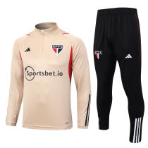Mens Sao Paulo FC Training Suit Beige 2023/24