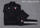 Mens Sao Paulo FC Jacket + Pants Training Suit Black 2023/24