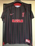 Mens Liverpool X Lebron James 2023/24 Jersey Anthracite/Gym Red