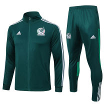 Mens Mexico Jacket + Pants Training Suit Green 2023