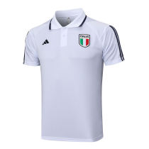 Mens Italy Polo Shirt White 2023