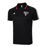 Mens Sao Paulo FC Polo Shirt Black 2023/24