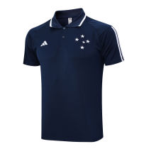 Mens Cruzeiro Polo Shirt Navy 2023/24