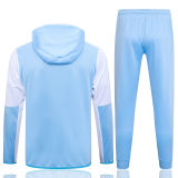 Mens Nike Hoodie Jacket + Pants Training Suit White - Blue 2023/24