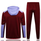 Mens Nike Hoodie Jacket + Pants Training Suit Wine 2023/24
