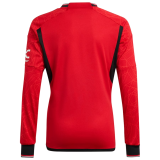 Mens Manchester United Home Jersey Long Sleeve 2023/24