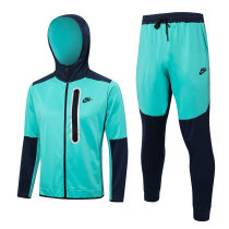 Mens Nike Hoodie Jacket + Pants Training Suit Green 2023/24