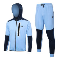 Mens Nike Hoodie Jacket + Pants Training Suit Blue 2023/24