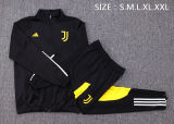 Mens Juventus Jacket + Pants Training Suit Black 2023/24