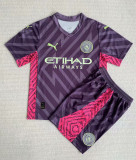 Kids Manchester City Goalkeeper Purple Jersey 2023/24