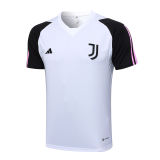 Mens Juventus Short Training Jersey White 2023/24