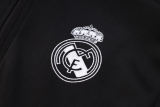 Mens Real Madrid Jacket + Pants Training Suit Black 2023/24