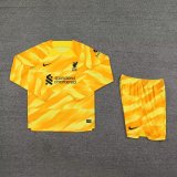 Mens Liverpool Goalkeeper Yellow Suit Long Sleeve 2023/24