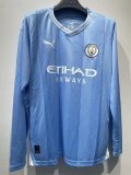 Mens Manchester City Home Jersey Long Sleeve 2023/24