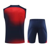 Mens PSG Singlet Suit Red - Navy 2023/24