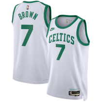 Mens Boston Celtics Nike White 2023/24 Swingman Jersey - Classic Edition