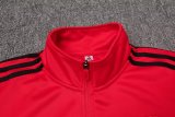Mens Manchester United Jacket + Pants Training Suit Red 2023/24