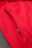 Mens Manchester United Jacket + Pants Training Suit Red 2023/24