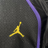 Mens Los Angeles Lakers Jordan Black Dri-FIT NBA Short-Sleeve Top - Statement Edition