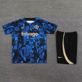 Mens Chelsea Short Training Suit Blue 2023/24
