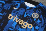 Mens Chelsea Short Training Suit Blue 2023/24