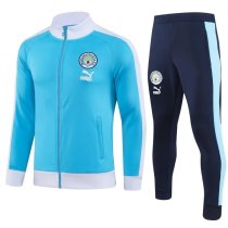 Mens Manchester City Jacket + Pants Training Suit Skye Blue 2023/24