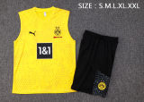 Mens Borussia Dortmund Singlet Suit Yellow 2023/24