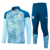 Mens Manchester City Training Suit Blue Diamonds 2023/24