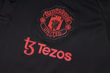 Mens Manchester United Polo Shirt Black 2023/24