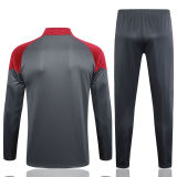 Mens Manchester City Training Suit Grey - Red 2023/24